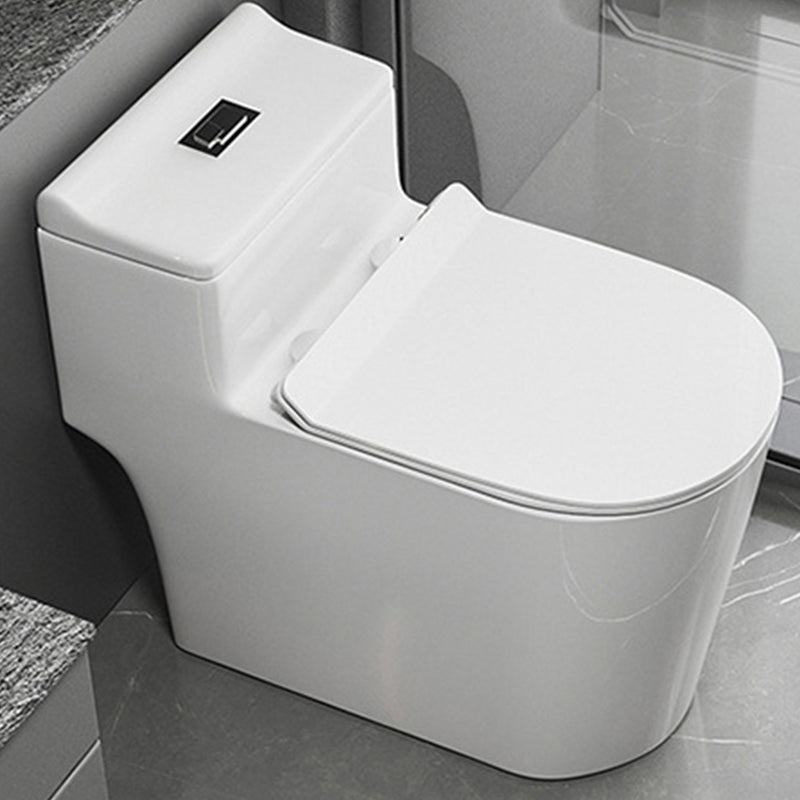 Modern 1-Piece Flush Toilet Floor Mount Urine Toilet for Bathroom 15"L x 28"W x 24"H White 12" Clearhalo 'Bathroom Remodel & Bathroom Fixtures' 'Home Improvement' 'home_improvement' 'home_improvement_toilets' 'Toilets & Bidets' 'Toilets' 6842860
