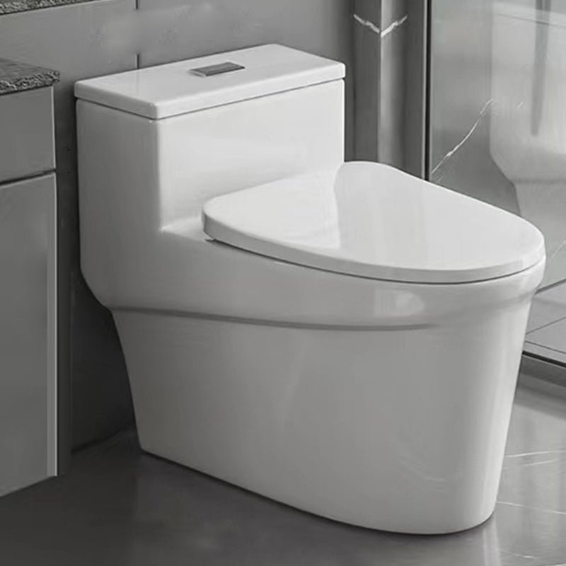 Modern 1-Piece Flush Toilet Floor Mount Urine Toilet for Bathroom 17"L x 29"W x 25"H White Clearhalo 'Bathroom Remodel & Bathroom Fixtures' 'Home Improvement' 'home_improvement' 'home_improvement_toilets' 'Toilets & Bidets' 'Toilets' 6842862