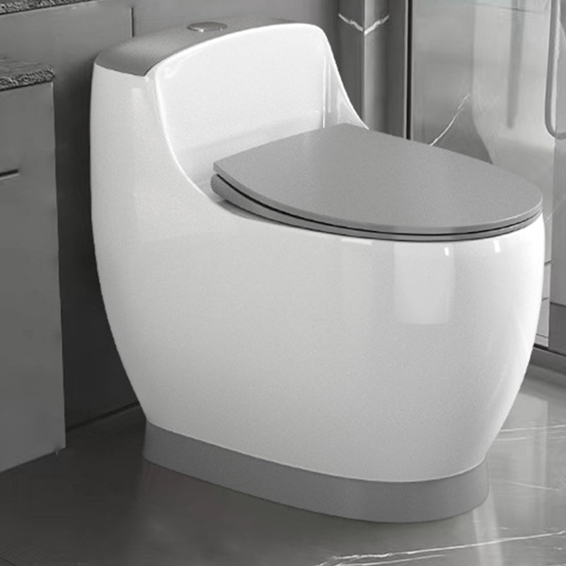 Modern 1-Piece Flush Toilet Floor Mount Urine Toilet for Bathroom 16"L x 25"W x 24"H Grey Clearhalo 'Bathroom Remodel & Bathroom Fixtures' 'Home Improvement' 'home_improvement' 'home_improvement_toilets' 'Toilets & Bidets' 'Toilets' 6842867