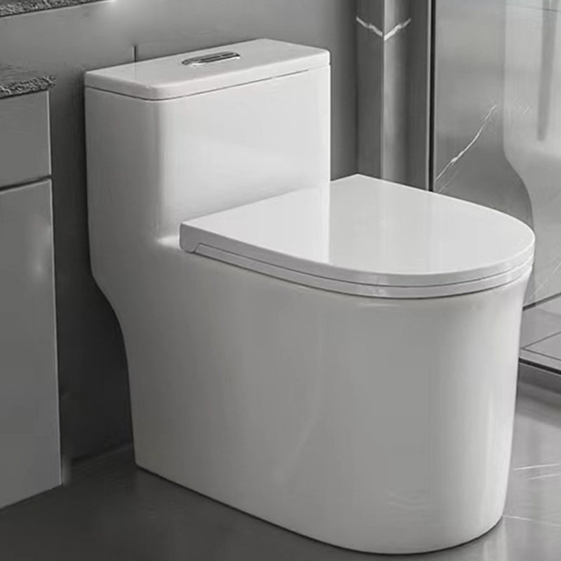 Modern 1-Piece Flush Toilet Floor Mount Urine Toilet for Bathroom 16"L x 28"W x 25"H White Clearhalo 'Bathroom Remodel & Bathroom Fixtures' 'Home Improvement' 'home_improvement' 'home_improvement_toilets' 'Toilets & Bidets' 'Toilets' 6842869