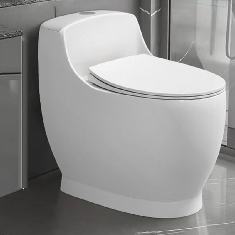 Modern 1-Piece Flush Toilet Floor Mount Urine Toilet for Bathroom 16"L x 25"W x 24"H White 16" Clearhalo 'Bathroom Remodel & Bathroom Fixtures' 'Home Improvement' 'home_improvement' 'home_improvement_toilets' 'Toilets & Bidets' 'Toilets' 6842876