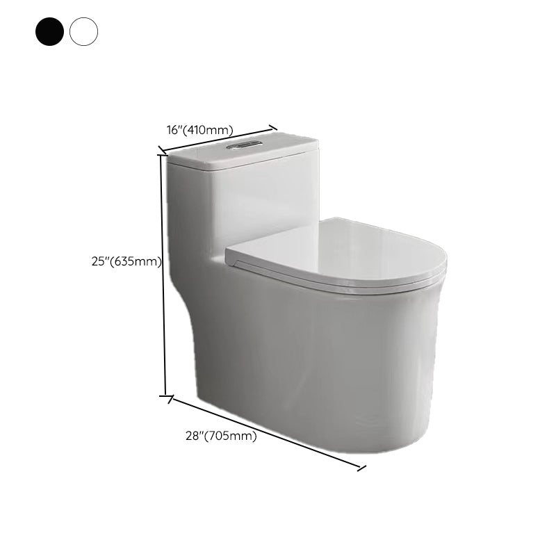 Modern 1-Piece Flush Toilet Floor Mount Urine Toilet for Bathroom Clearhalo 'Bathroom Remodel & Bathroom Fixtures' 'Home Improvement' 'home_improvement' 'home_improvement_toilets' 'Toilets & Bidets' 'Toilets' 6842883