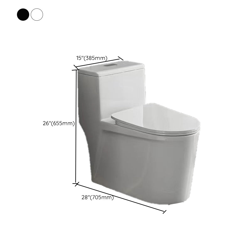 Modern 1-Piece Flush Toilet Floor Mount Urine Toilet for Bathroom Clearhalo 'Bathroom Remodel & Bathroom Fixtures' 'Home Improvement' 'home_improvement' 'home_improvement_toilets' 'Toilets & Bidets' 'Toilets' 6842884
