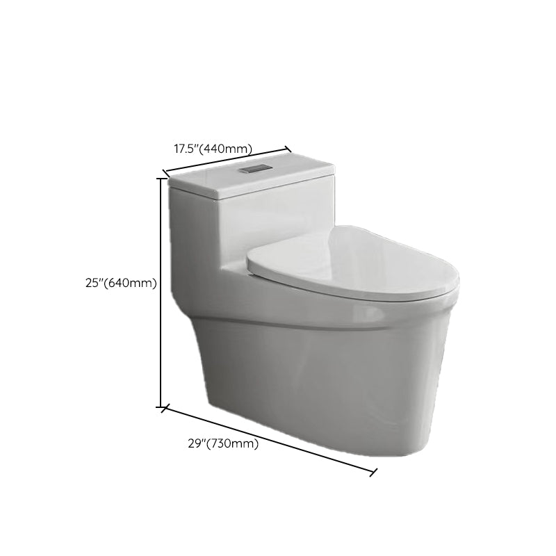Modern 1-Piece Flush Toilet Floor Mount Urine Toilet for Bathroom Clearhalo 'Bathroom Remodel & Bathroom Fixtures' 'Home Improvement' 'home_improvement' 'home_improvement_toilets' 'Toilets & Bidets' 'Toilets' 6842885