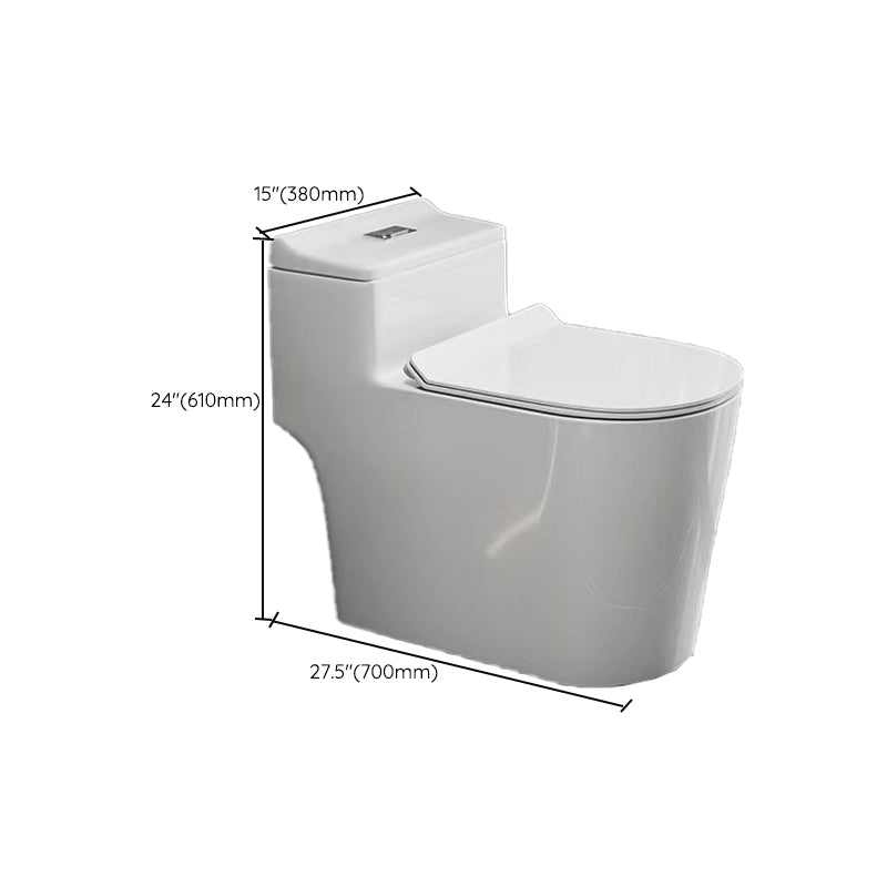 Modern 1-Piece Flush Toilet Floor Mount Urine Toilet for Bathroom Clearhalo 'Bathroom Remodel & Bathroom Fixtures' 'Home Improvement' 'home_improvement' 'home_improvement_toilets' 'Toilets & Bidets' 'Toilets' 6842888