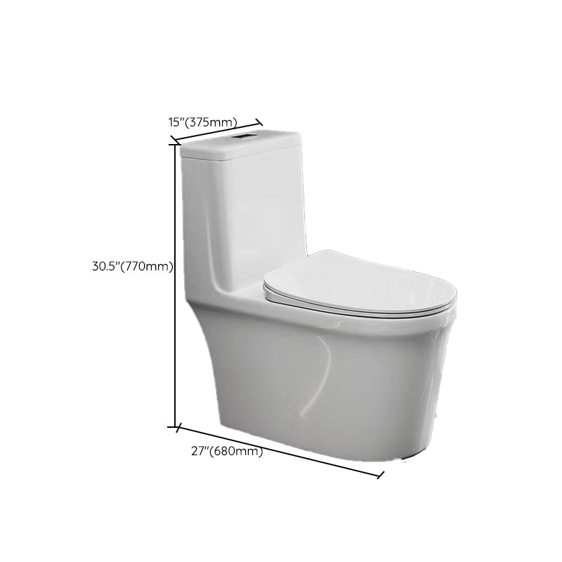 Modern 1-Piece Flush Toilet Floor Mount Urine Toilet for Bathroom Clearhalo 'Bathroom Remodel & Bathroom Fixtures' 'Home Improvement' 'home_improvement' 'home_improvement_toilets' 'Toilets & Bidets' 'Toilets' 6842889