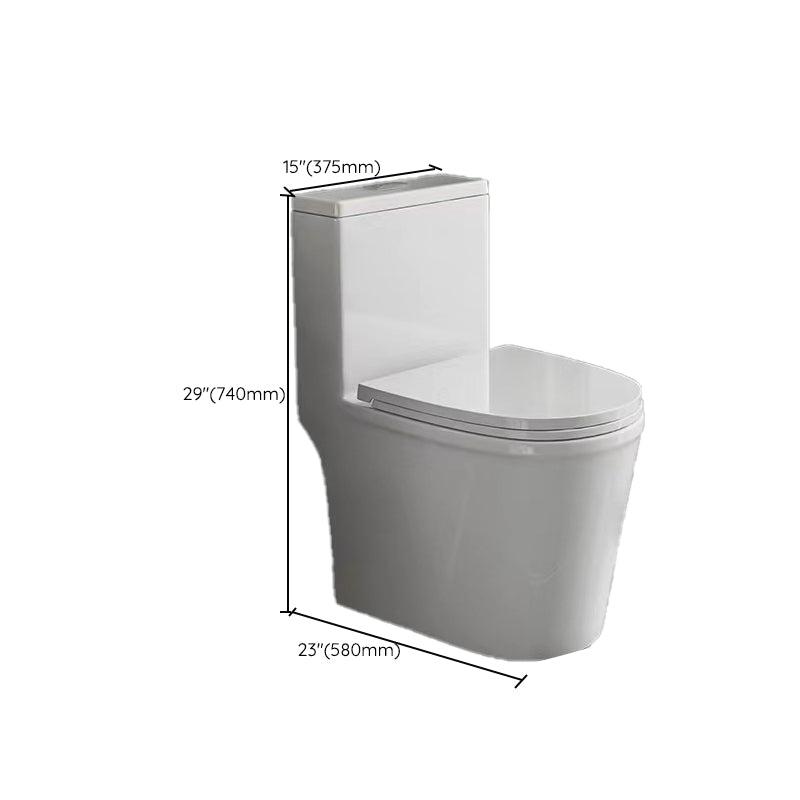 Modern 1-Piece Flush Toilet Floor Mount Urine Toilet for Bathroom Clearhalo 'Bathroom Remodel & Bathroom Fixtures' 'Home Improvement' 'home_improvement' 'home_improvement_toilets' 'Toilets & Bidets' 'Toilets' 6842890