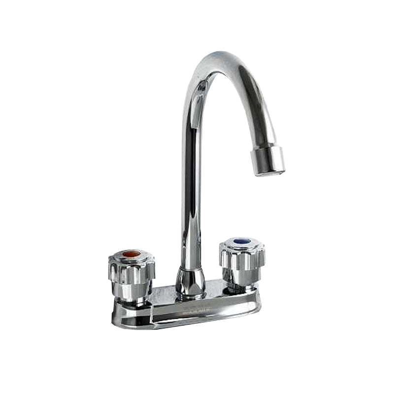 Modern Style Vessel Faucet Copper Knob Handle Low Arc Vessel Faucet 10.2" Clearhalo 'Bathroom Remodel & Bathroom Fixtures' 'Bathroom Sink Faucets' 'Bathroom Sinks & Faucet Components' 'bathroom_sink_faucets' 'Home Improvement' 'home_improvement' 'home_improvement_bathroom_sink_faucets' 6848739