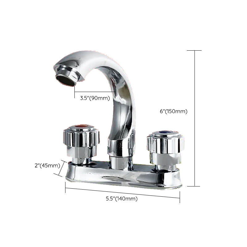 Modern Style Vessel Faucet Copper Knob Handle Low Arc Vessel Faucet Clearhalo 'Bathroom Remodel & Bathroom Fixtures' 'Bathroom Sink Faucets' 'Bathroom Sinks & Faucet Components' 'bathroom_sink_faucets' 'Home Improvement' 'home_improvement' 'home_improvement_bathroom_sink_faucets' 6848748