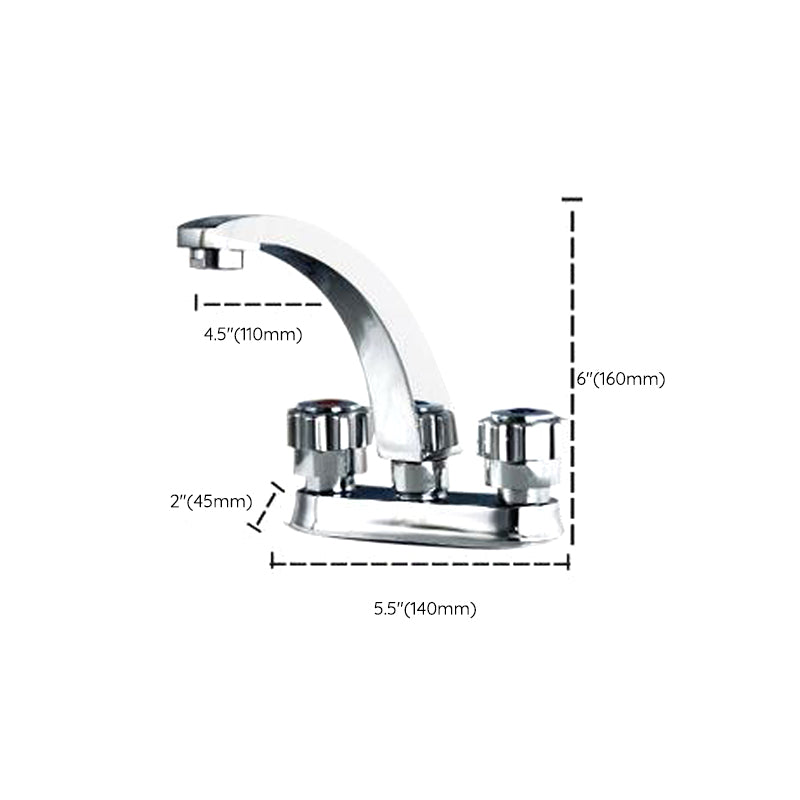 Modern Style Vessel Faucet Copper Knob Handle Low Arc Vessel Faucet Clearhalo 'Bathroom Remodel & Bathroom Fixtures' 'Bathroom Sink Faucets' 'Bathroom Sinks & Faucet Components' 'bathroom_sink_faucets' 'Home Improvement' 'home_improvement' 'home_improvement_bathroom_sink_faucets' 6848749