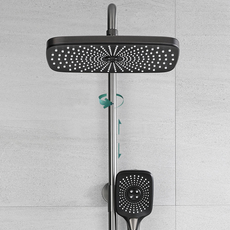 Modern Shower Head Combo Brass Thermostatic Handheld Shower Head Shower Combo Clearhalo 'Bathroom Remodel & Bathroom Fixtures' 'Home Improvement' 'home_improvement' 'home_improvement_shower_faucets' 'Shower Faucets & Systems' 'shower_faucets' 'Showers & Bathtubs Plumbing' 'Showers & Bathtubs' 6849016