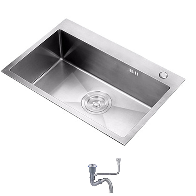 Contemporary Workstation Sink Stainless Steel Undermount Kitchen Sink Sink Only Single Clearhalo 'Home Improvement' 'home_improvement' 'home_improvement_kitchen_sinks' 'Kitchen Remodel & Kitchen Fixtures' 'Kitchen Sinks & Faucet Components' 'Kitchen Sinks' 'kitchen_sinks' 6849108