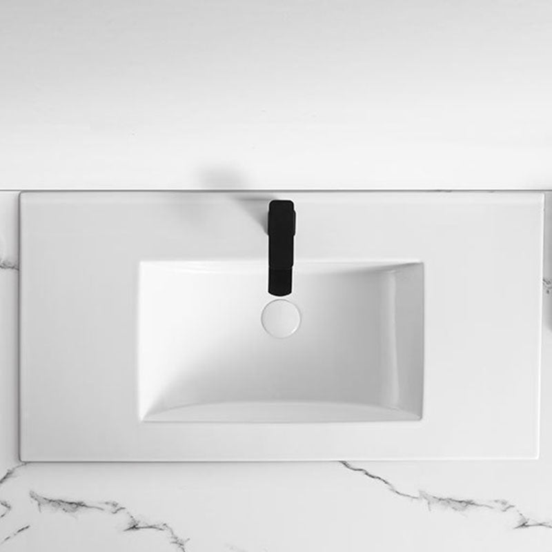 Modern Drop-in Bathroom Sink Rectangular Porcelain Basin Sink(Not Included Faucet) Clearhalo 'Bathroom Remodel & Bathroom Fixtures' 'Bathroom Sinks & Faucet Components' 'Bathroom Sinks' 'bathroom_sink' 'Home Improvement' 'home_improvement' 'home_improvement_bathroom_sink' 6849506