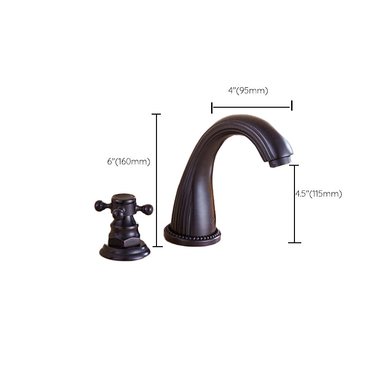 Traditional Roman Tub Faucet Set Copper Deck Mounted Triple Handle Roman Bathtub Faucet Clearhalo 'Bathroom Remodel & Bathroom Fixtures' 'Bathtub Faucets' 'bathtub_faucets' 'Home Improvement' 'home_improvement' 'home_improvement_bathtub_faucets' 6849675