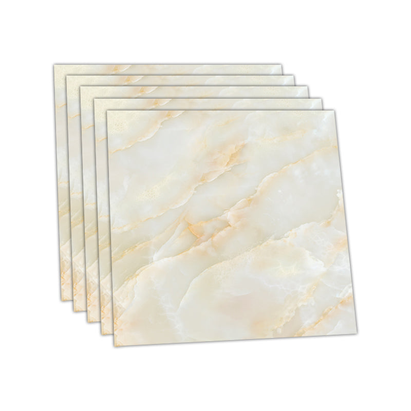 Multi-Tonal Style Vinyl Plank Peel and Stick Porcelain Tile Look Vinyl Plank Flooring Beige 12" x 12" Clearhalo 'Flooring 'Home Improvement' 'home_improvement' 'home_improvement_vinyl_flooring' 'Vinyl Flooring' 'vinyl_flooring' Walls and Ceiling' 6859493