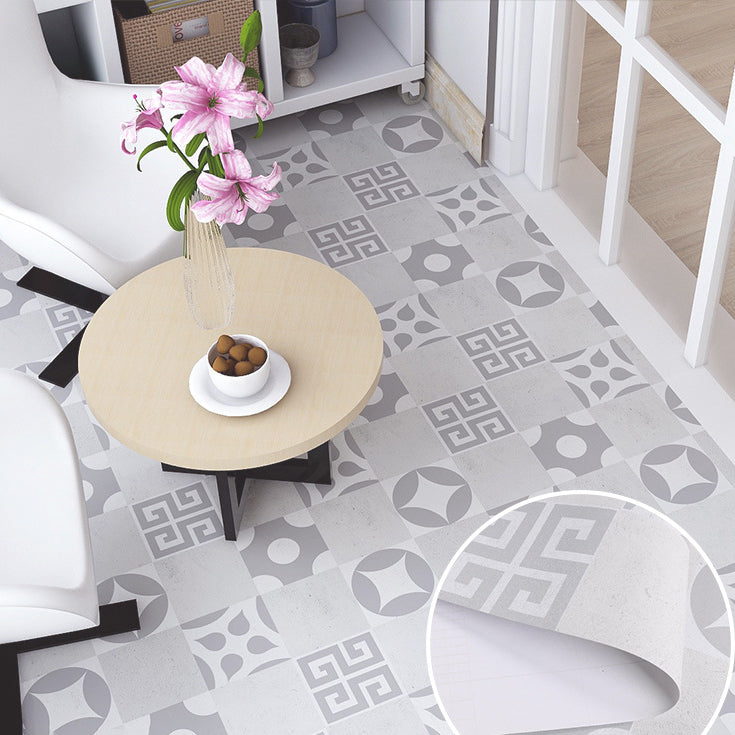 Multi-Tonal Style Vinyl Plank Ceramic Print Peel and Stick Vinyl Plank Flooring Cream Gray Clearhalo 'Flooring 'Home Improvement' 'home_improvement' 'home_improvement_vinyl_flooring' 'Vinyl Flooring' 'vinyl_flooring' Walls and Ceiling' 6859548