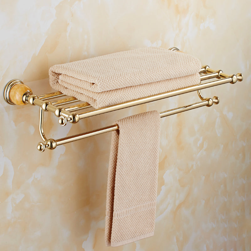 Contemporary Brushed Brass Bathroom Accessory As Individual Or As a Set Clearhalo 'Bathroom Hardware Sets' 'Bathroom Hardware' 'Bathroom Remodel & Bathroom Fixtures' 'bathroom_hardware_sets' 'Home Improvement' 'home_improvement' 'home_improvement_bathroom_hardware_sets' 6864375