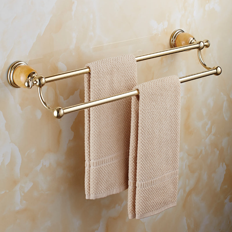 Contemporary Brushed Brass Bathroom Accessory As Individual Or As a Set Clearhalo 'Bathroom Hardware Sets' 'Bathroom Hardware' 'Bathroom Remodel & Bathroom Fixtures' 'bathroom_hardware_sets' 'Home Improvement' 'home_improvement' 'home_improvement_bathroom_hardware_sets' 6864377