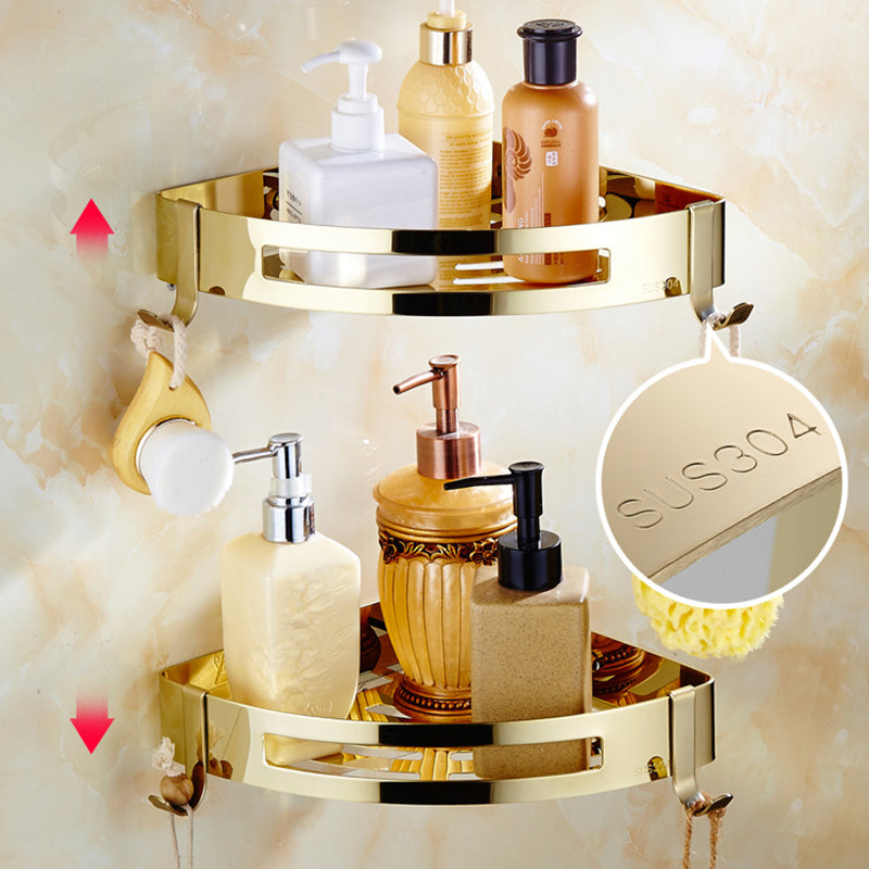 Contemporary Brushed Brass Bathroom Accessory As Individual Or As a Set Clearhalo 'Bathroom Hardware Sets' 'Bathroom Hardware' 'Bathroom Remodel & Bathroom Fixtures' 'bathroom_hardware_sets' 'Home Improvement' 'home_improvement' 'home_improvement_bathroom_hardware_sets' 6864391