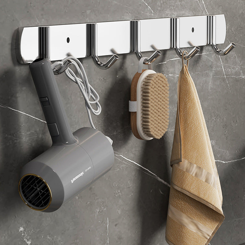 Modern Bathroom Accessory Kit Paper Holder Bath Shelf Stainless Steel Bathroom Hardware Clearhalo 'Bathroom Hardware Sets' 'Bathroom Hardware' 'Bathroom Remodel & Bathroom Fixtures' 'bathroom_hardware_sets' 'Home Improvement' 'home_improvement' 'home_improvement_bathroom_hardware_sets' 6864815