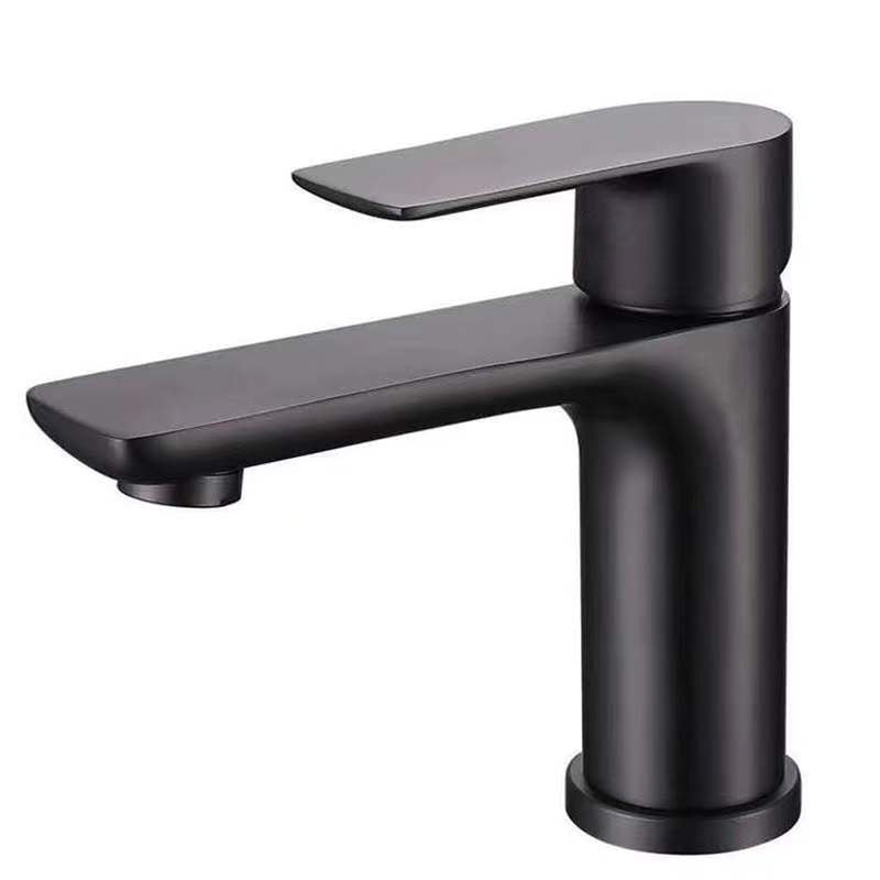 Modern Vessel Faucet Copper Single Handle Low Arc Vessel Faucet for Home Black Clearhalo 'Bathroom Remodel & Bathroom Fixtures' 'Bathroom Sink Faucets' 'Bathroom Sinks & Faucet Components' 'bathroom_sink_faucets' 'Home Improvement' 'home_improvement' 'home_improvement_bathroom_sink_faucets' 6871221