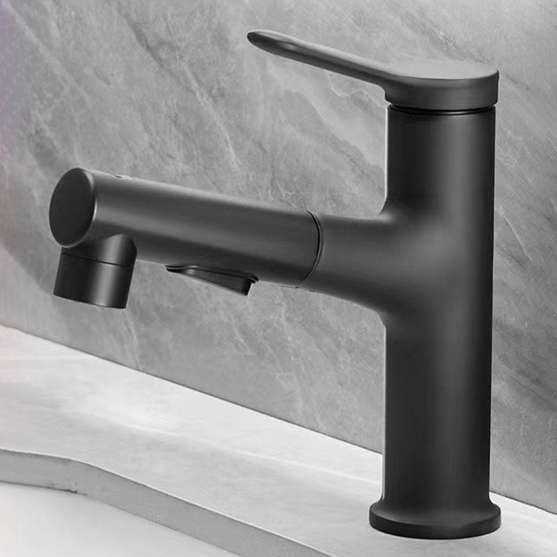 Modern Copper Sink Faucet Scratch Resistant Wide Spread Bathroom Faucet Negro Clearhalo 'bathroom_sink_faucets' 'Conjunta de Baño y Conjunta de Grifo' 'Coronamiento de Baño y Dispositivo de Baño' 'Grifo del lavabo del baño' 'Hogar' 'home_improvement' 'home_improvement_bathroom_sink_faucets' 'Mejoras para el hogar' 6871291