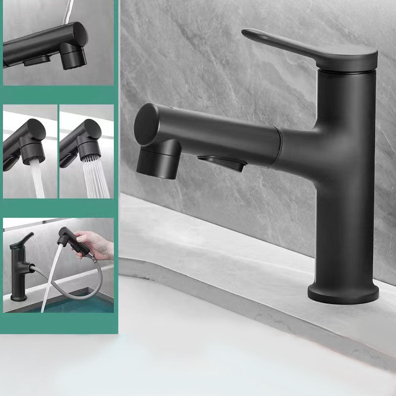 Modern Copper Sink Faucet Scratch Resistant Wide Spread Bathroom Faucet Clearhalo 'bathroom_sink_faucets' 'Conjunta de Baño y Conjunta de Grifo' 'Coronamiento de Baño y Dispositivo de Baño' 'Grifo del lavabo del baño' 'Hogar' 'home_improvement' 'home_improvement_bathroom_sink_faucets' 'Mejoras para el hogar' 6871305