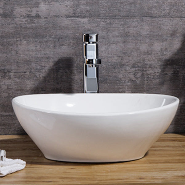 Modern Bathroom Sink Solid Color Porcelain Vessel Bathroom Sink Clearhalo 'Bathroom Remodel & Bathroom Fixtures' 'Bathroom Sinks & Faucet Components' 'Bathroom Sinks' 'bathroom_sink' 'Home Improvement' 'home_improvement' 'home_improvement_bathroom_sink' 6871928