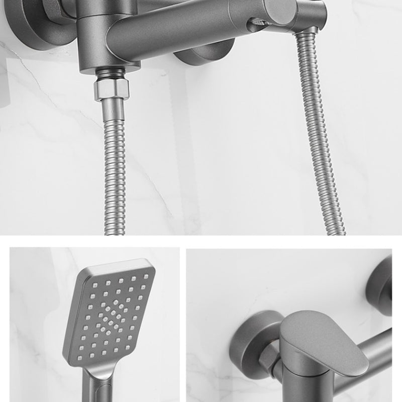 Bathroom Faucet Handheld Shower Head Rod Handle Bathtub Faucet Clearhalo 'Bathroom Remodel & Bathroom Fixtures' 'Bathtub Faucets' 'bathtub_faucets' 'Home Improvement' 'home_improvement' 'home_improvement_bathtub_faucets' 6872100