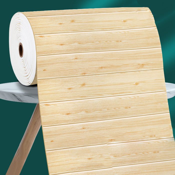 Modern Tin Backsplash Paneling 3D Wall Ceiling Wood Grain Design Natural Nano Strong Glue Fund Clearhalo 'Flooring 'Home Improvement' 'home_improvement' 'home_improvement_wall_paneling' 'Wall Paneling' 'wall_paneling' 'Walls & Ceilings' Walls and Ceiling' 6872457