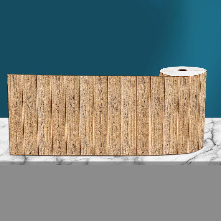 Modern Tin Backsplash Paneling 3D Wall Ceiling Wood Grain Design Light Brown Nano Clearhalo 'Flooring 'Home Improvement' 'home_improvement' 'home_improvement_wall_paneling' 'Wall Paneling' 'wall_paneling' 'Walls & Ceilings' Walls and Ceiling' 6872467