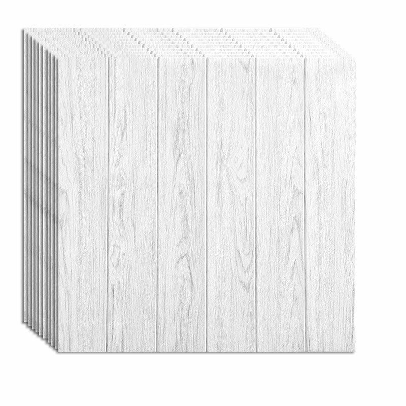 Farmhouse Tin Backsplash Paneling Smooth Wall Ceiling Wood Grain Design Gray-White Standard Payment Clearhalo 'Flooring 'Home Improvement' 'home_improvement' 'home_improvement_wall_paneling' 'Wall Paneling' 'wall_paneling' 'Walls & Ceilings' Walls and Ceiling' 6872543