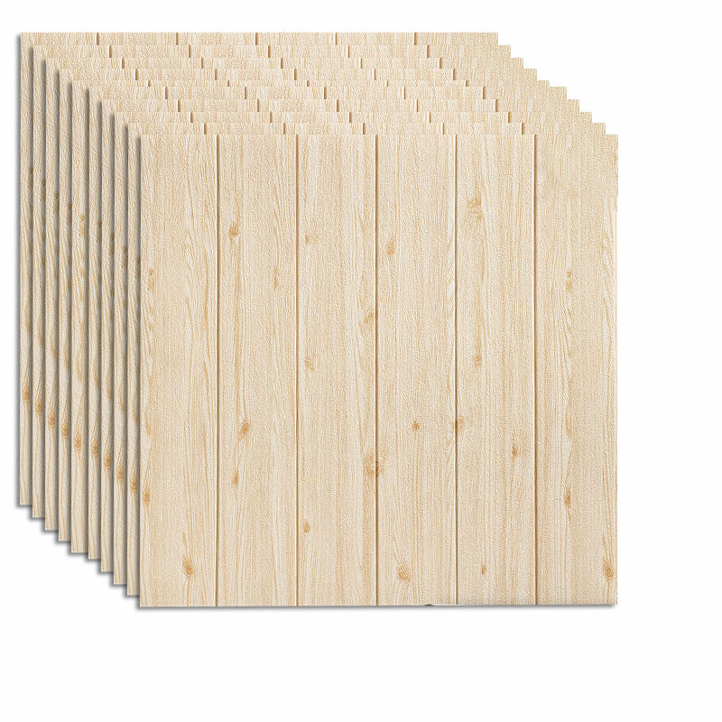 Farmhouse Tin Backsplash Paneling Smooth Wall Ceiling Wood Grain Design Wood Nano Strong Glue Fund Clearhalo 'Flooring 'Home Improvement' 'home_improvement' 'home_improvement_wall_paneling' 'Wall Paneling' 'wall_paneling' 'Walls & Ceilings' Walls and Ceiling' 6872554