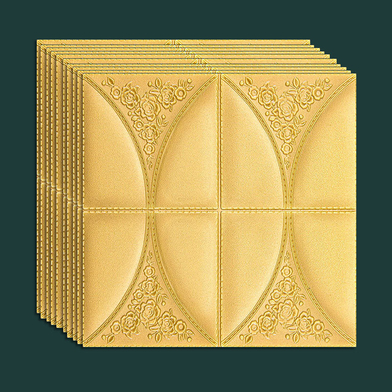 Contemporary Wall Plank 3D Brick Wall Panels Waterproof Set of 10 Golden Standard Payment Clearhalo 'Flooring 'Home Improvement' 'home_improvement' 'home_improvement_wall_paneling' 'Wall Paneling' 'wall_paneling' 'Walls & Ceilings' Walls and Ceiling' 6872577