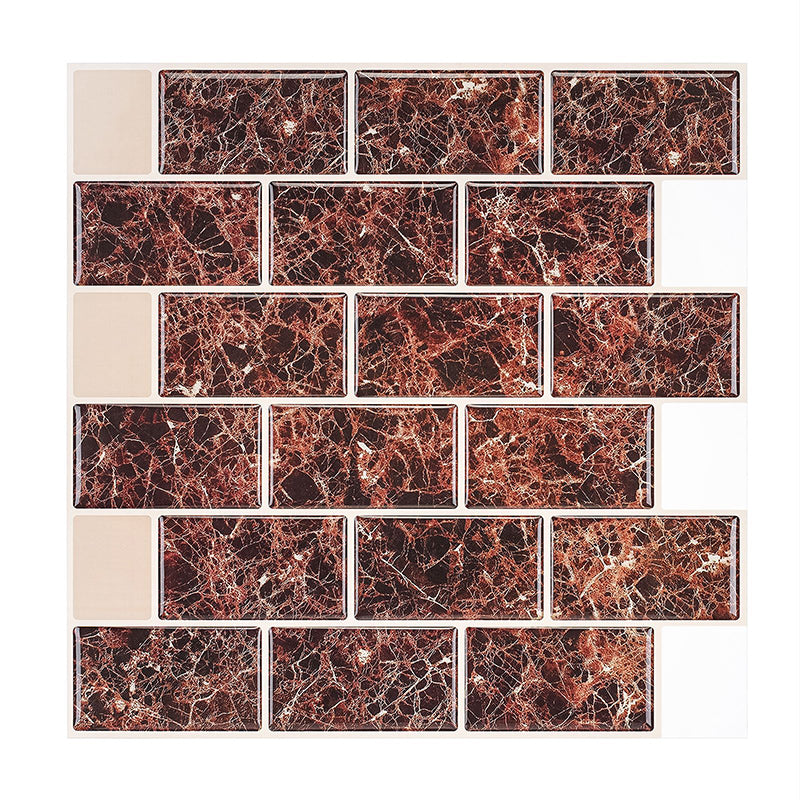 Pattern Matte Color Stone Peel and Paste Mosaic Tile Peel and Paste Tile Set of 2 Clearhalo 'Flooring 'Home Improvement' 'home_improvement' 'home_improvement_peel_stick_blacksplash' 'Peel & Stick Backsplash Tile' 'peel_stick_blacksplash' 'Walls & Ceilings' Walls and Ceiling' 6872619