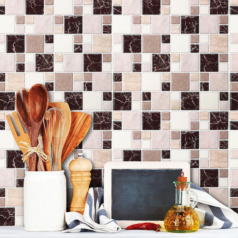 Pattern Matte Color Stone Peel and Paste Mosaic Tile Peel and Paste Tile Set of 2 Clearhalo 'Flooring 'Home Improvement' 'home_improvement' 'home_improvement_peel_stick_blacksplash' 'Peel & Stick Backsplash Tile' 'peel_stick_blacksplash' 'Walls & Ceilings' Walls and Ceiling' 6872626