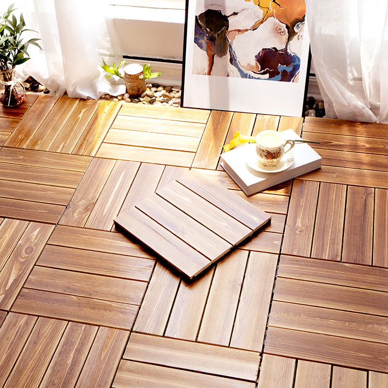 Classic Click-Locking Flooring Water Resistant Flooring Tiles Old Wood Clearhalo 'Flooring 'Hardwood Flooring' 'hardwood_flooring' 'Home Improvement' 'home_improvement' 'home_improvement_hardwood_flooring' Walls and Ceiling' 6872869