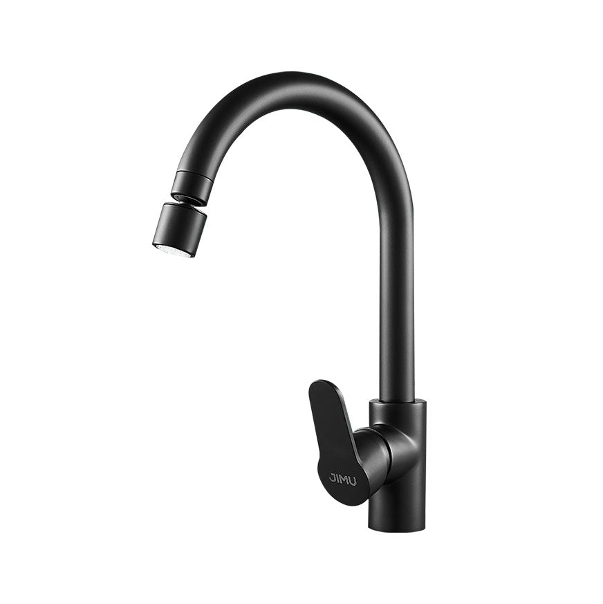 Contemporary Kitchen Bar Faucet Full Copper Swivel Spout No Sensor Clearhalo 'Home Improvement' 'home_improvement' 'home_improvement_kitchen_faucets' 'Kitchen Faucets' 'Kitchen Remodel & Kitchen Fixtures' 'Kitchen Sinks & Faucet Components' 'kitchen_faucets' 6881128