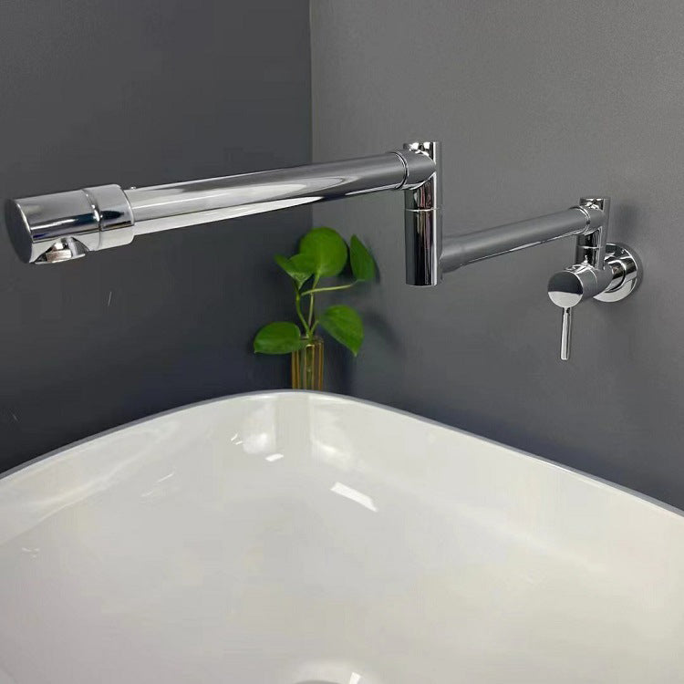 Modern Faucet 1-Handle Touchless Single Level Low Profile Pot Filler Kitchen Faucet Clearhalo 'Home Improvement' 'home_improvement' 'home_improvement_kitchen_faucets' 'Kitchen Faucets' 'Kitchen Remodel & Kitchen Fixtures' 'Kitchen Sinks & Faucet Components' 'kitchen_faucets' 6881197