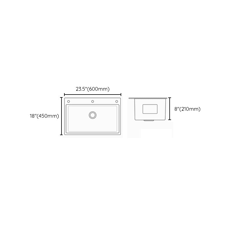 Stainless Steel Kitchen Sink 3 Holes Drop-In Noise-cancelling Design Kitchen Sink Clearhalo 'Home Improvement' 'home_improvement' 'home_improvement_kitchen_sinks' 'Kitchen Remodel & Kitchen Fixtures' 'Kitchen Sinks & Faucet Components' 'Kitchen Sinks' 'kitchen_sinks' 6881499