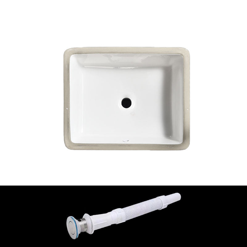 Contemporary Wash Stand Ceramic Metal Undermount Bathroom Sink Clearhalo 'Bathroom Remodel & Bathroom Fixtures' 'Bathroom Sinks & Faucet Components' 'Bathroom Sinks' 'bathroom_sink' 'Home Improvement' 'home_improvement' 'home_improvement_bathroom_sink' 6881601