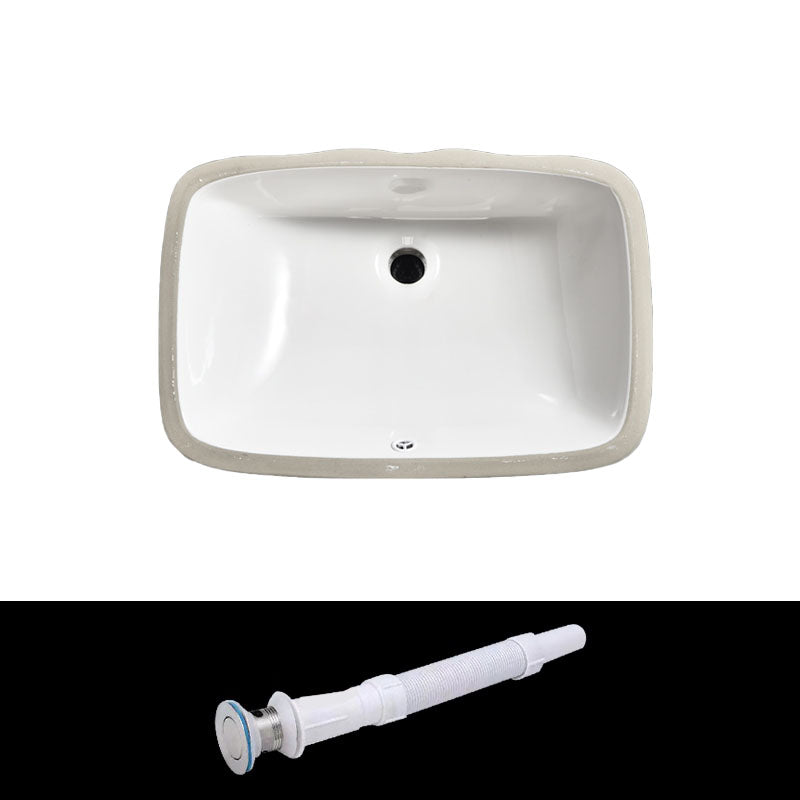 Contemporary Wash Stand Ceramic Metal Undermount Bathroom Sink 22"L x 15"W x 76"H Clearhalo 'Bathroom Remodel & Bathroom Fixtures' 'Bathroom Sinks & Faucet Components' 'Bathroom Sinks' 'bathroom_sink' 'Home Improvement' 'home_improvement' 'home_improvement_bathroom_sink' 6881606