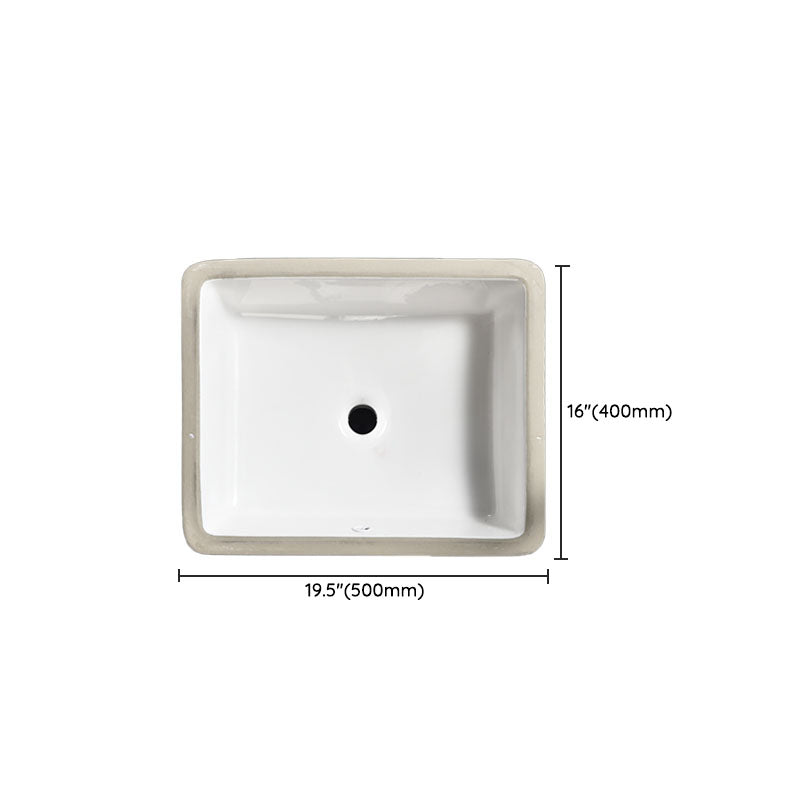 Contemporary Wash Stand Ceramic Metal Undermount Bathroom Sink Clearhalo 'Bathroom Remodel & Bathroom Fixtures' 'Bathroom Sinks & Faucet Components' 'Bathroom Sinks' 'bathroom_sink' 'Home Improvement' 'home_improvement' 'home_improvement_bathroom_sink' 6881609