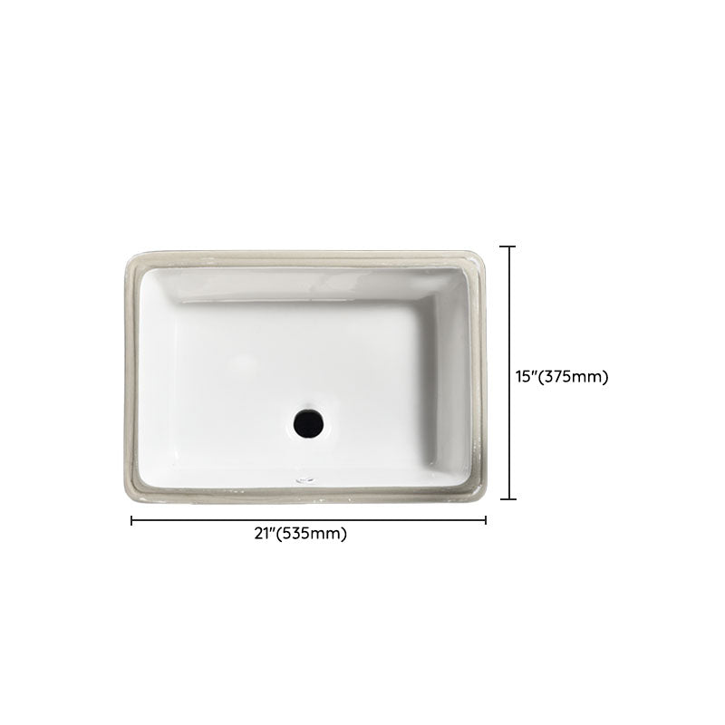 Contemporary Wash Stand Ceramic Metal Undermount Bathroom Sink Clearhalo 'Bathroom Remodel & Bathroom Fixtures' 'Bathroom Sinks & Faucet Components' 'Bathroom Sinks' 'bathroom_sink' 'Home Improvement' 'home_improvement' 'home_improvement_bathroom_sink' 6881630