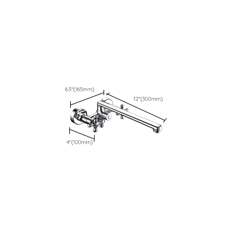 Traditional Style Claw Foot Tub Faucet Copper Floor Mounted Claw Foot Tub Faucet Clearhalo 'Bathroom Remodel & Bathroom Fixtures' 'Bathtub Faucets' 'bathtub_faucets' 'Home Improvement' 'home_improvement' 'home_improvement_bathtub_faucets' 6881847