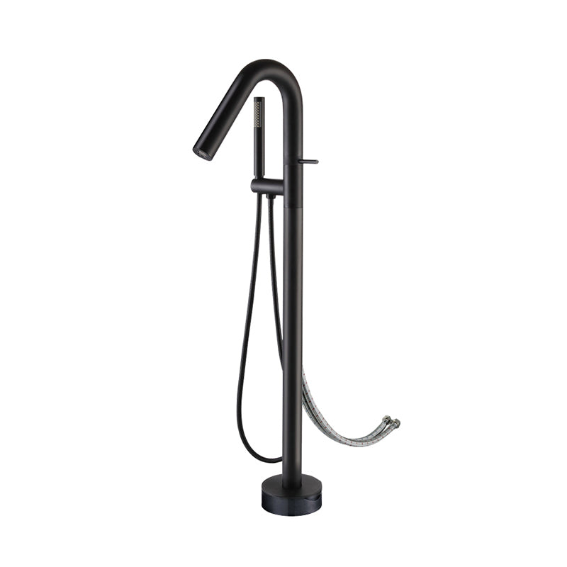 Floor Standing Faucet Bathroom Handheld Shower Head Bathtub Faucet Clearhalo 'Bathroom Remodel & Bathroom Fixtures' 'Bathtub Faucets' 'bathtub_faucets' 'Home Improvement' 'home_improvement' 'home_improvement_bathtub_faucets' 6881931