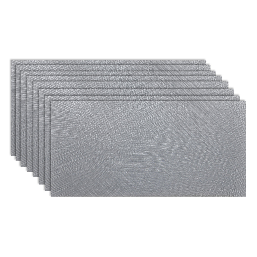 Gray Tone Singular Tile Stone Appearance Straight Edge Rectangular Wall Tile Gray-White 8 Pieces Clearhalo 'Floor Tiles & Wall Tiles' 'floor_tiles_wall_tiles' 'Flooring 'Home Improvement' 'home_improvement' 'home_improvement_floor_tiles_wall_tiles' Walls and Ceiling' 6887476