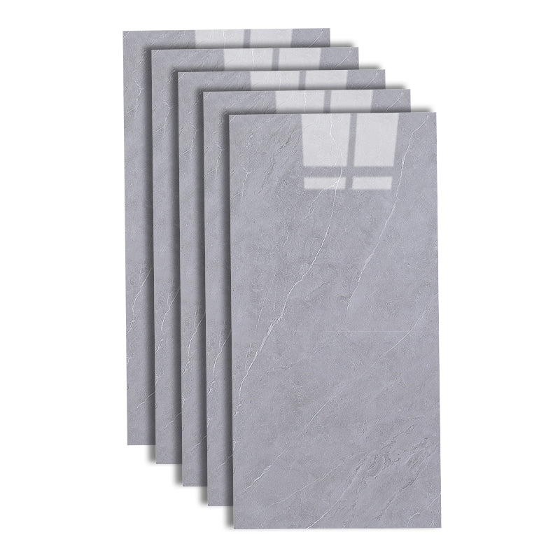 Marble Appearance Singular Tile Straight Edge Rectangular Floor Tile Grey Clearhalo 'Floor Tiles & Wall Tiles' 'floor_tiles_wall_tiles' 'Flooring 'Home Improvement' 'home_improvement' 'home_improvement_floor_tiles_wall_tiles' Walls and Ceiling' 6887538