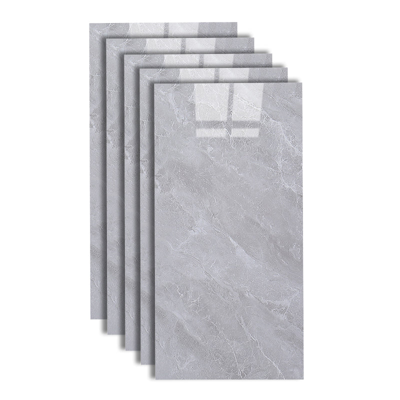 Marble Appearance Singular Tile Straight Edge Rectangular Floor Tile Heather Gray Clearhalo 'Floor Tiles & Wall Tiles' 'floor_tiles_wall_tiles' 'Flooring 'Home Improvement' 'home_improvement' 'home_improvement_floor_tiles_wall_tiles' Walls and Ceiling' 6887541