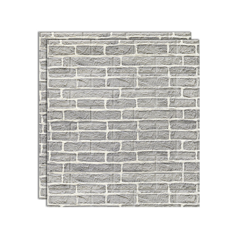 Industrial Waterproof Wall Paneling Peel and Stick Design Wall Paneling Grey 0.18"H Clearhalo 'Flooring 'Home Improvement' 'home_improvement' 'home_improvement_wall_paneling' 'Wall Paneling' 'wall_paneling' 'Walls & Ceilings' Walls and Ceiling' 6887763
